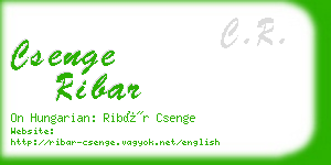 csenge ribar business card